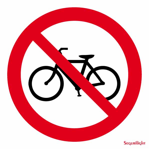 Señal Prohibido el paso de bicicletas