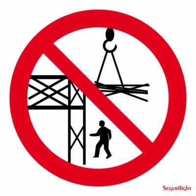 Señal Prohibido circular en la zona de carga