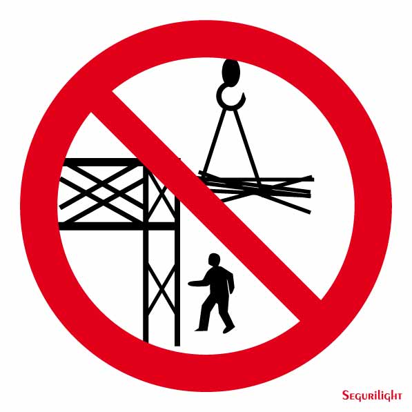 Señal Prohibido circular en la zona de carga