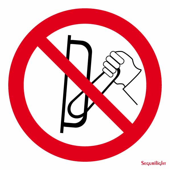 Señal Prohibido conectar