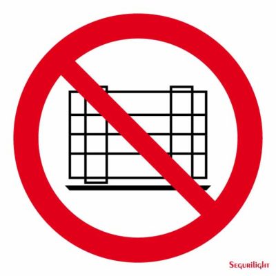 Señal Prohibido depositar materiales