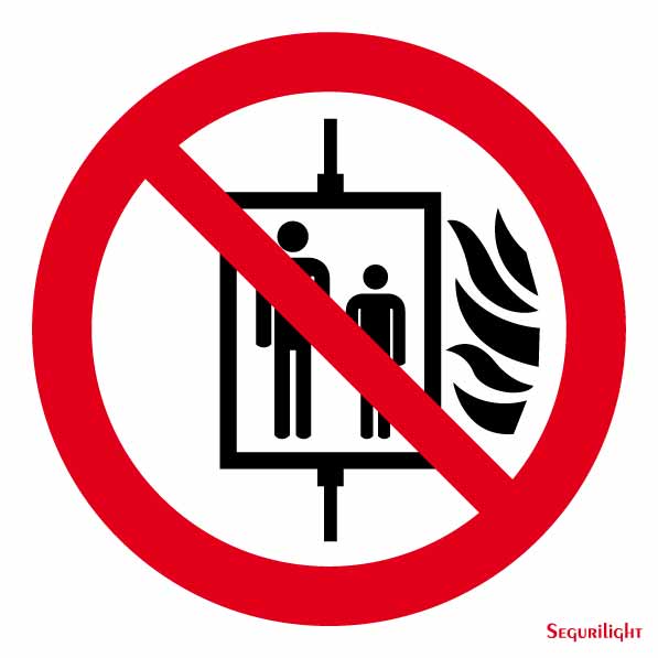 Señal Montacargas prohibido a personas