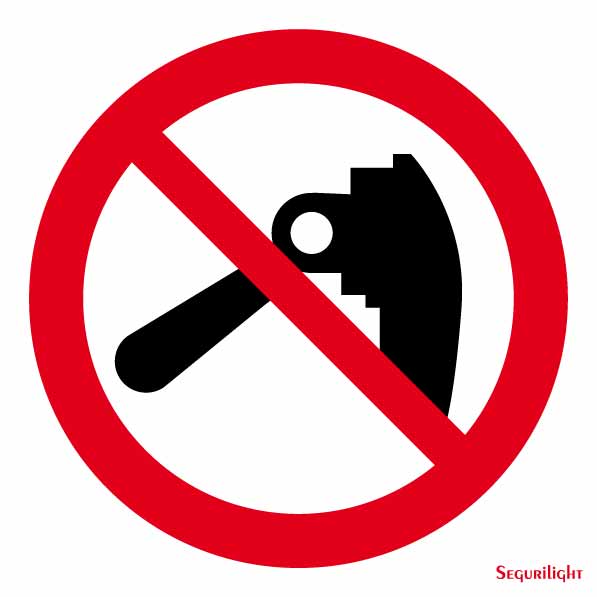 Señal Prohibido trabajar sin desconectar