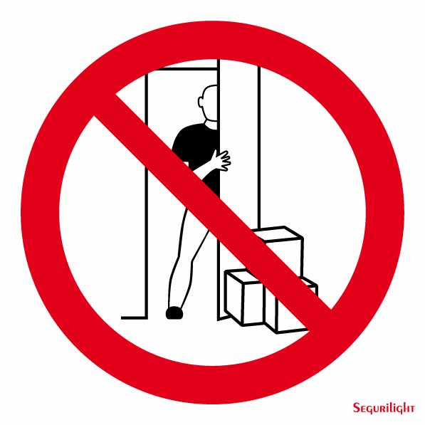 Señal Prohibido depositar paquetes