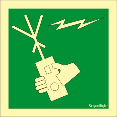 Señal IMO aparato radio eléctrico portátil