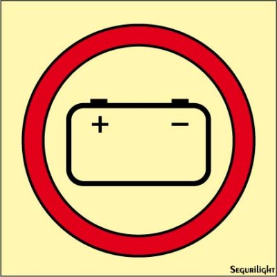 Señal IMO batería de emergencia