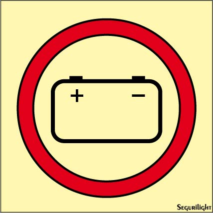 Señal IMO batería de emergencia