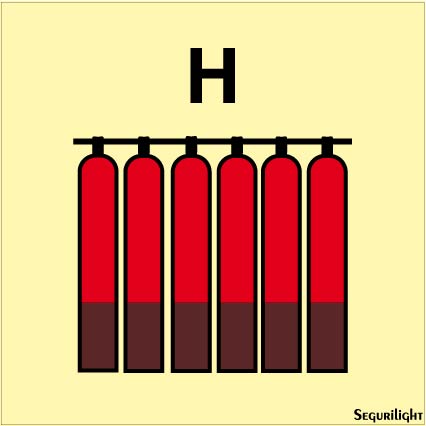 Señal IMO batería de gas