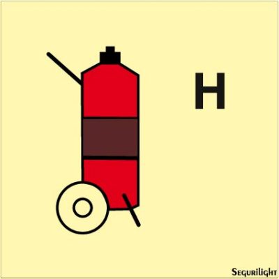 Señal IMO carro extintor de gas