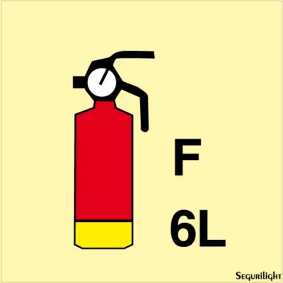 Señal IMO extintor de espuma 6L.