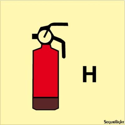 Señal IMO extintor de gas
