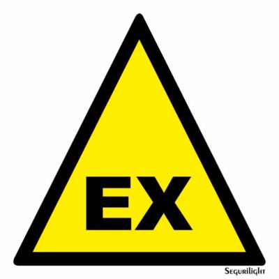Señal Peligro atmósferas explosivas